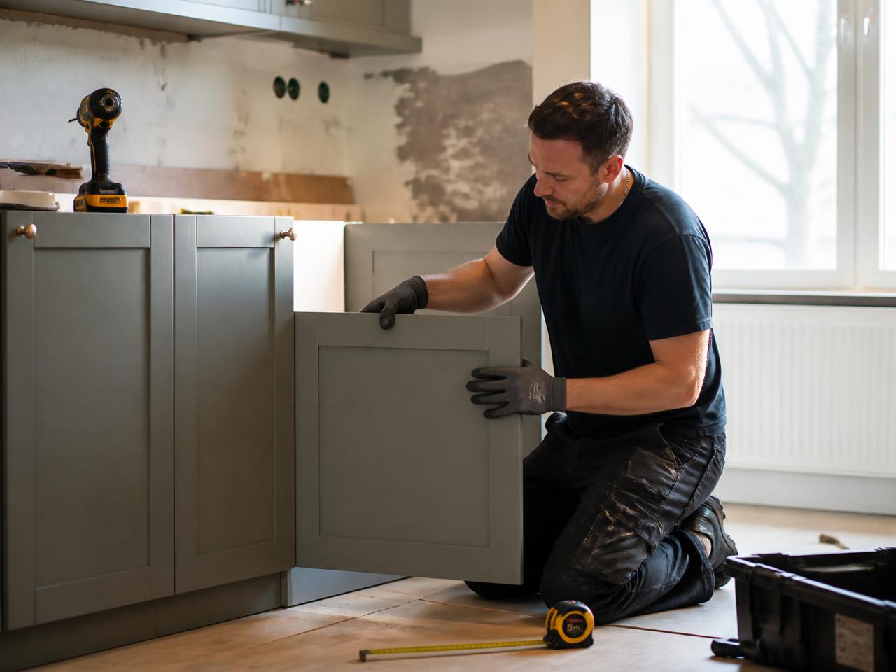 Montering av nya luckor – Partille